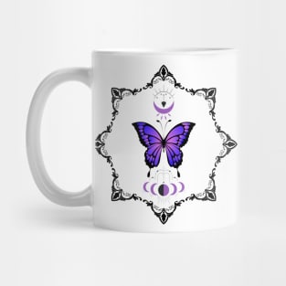 Purple Butterfly with the moon Mug